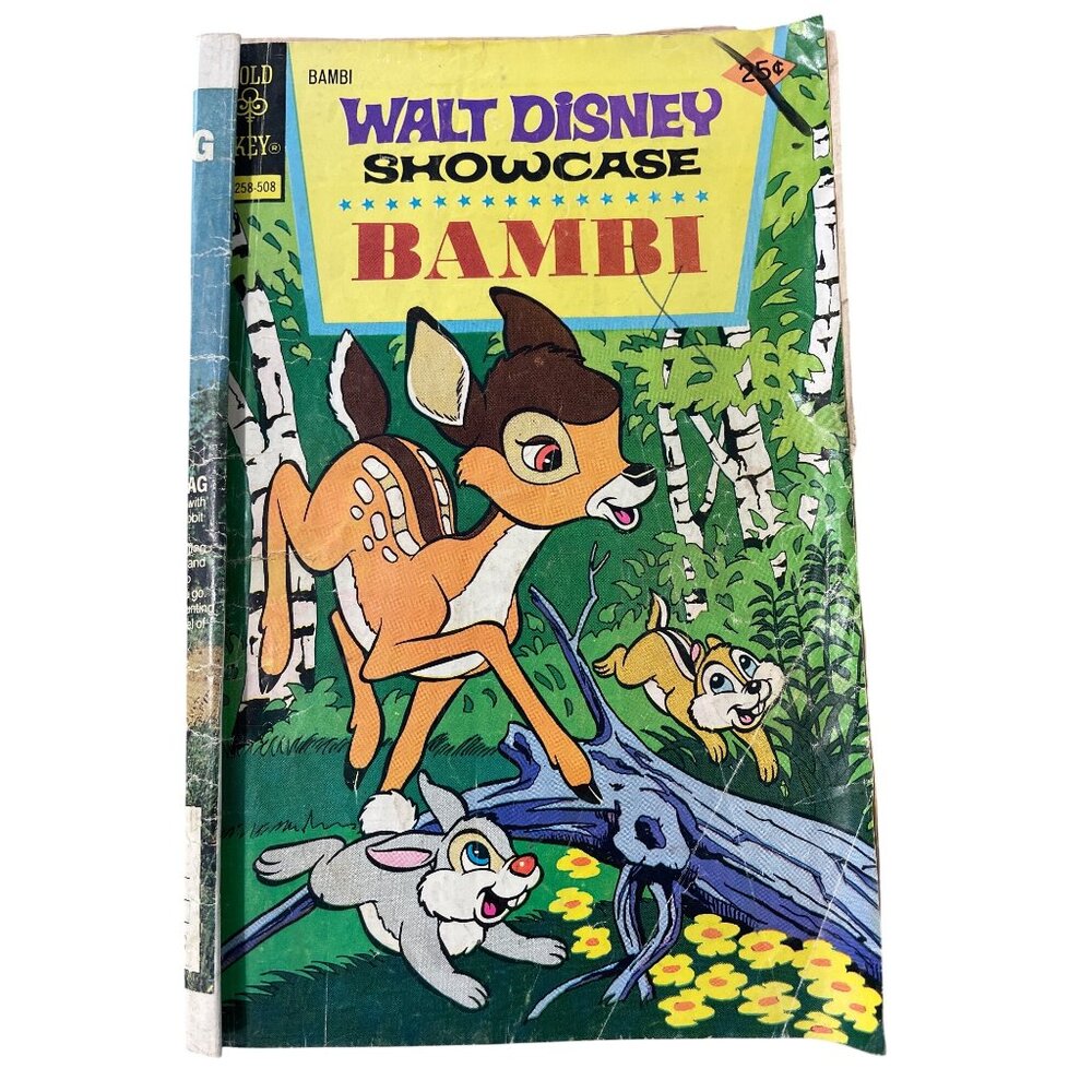 Gold Key Walt Disney Showcase Comic Book #31 Bambi Vintage August 1975 USA